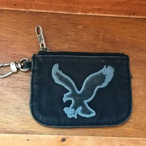 Rustic Blue w Flying Eagle American Eagle Small Coin Money Pouch w Belt Clip &amp;  - £9.00 GBP