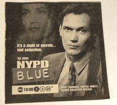 Nypd Blue Tv Guide Print Ad Jimmy Smits TPA12 - £4.57 GBP