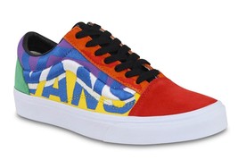 VANS Old Skool STATEMENT Bright Colorblock Embroidered Suede Canvas Shoe... - $63.00+