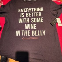 Game of Thrones &quot;Everything is better with some wine in the belly&quot; T-shi... - $10.69