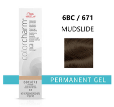 Wella Colorcharm Gel Permanent Hair Color - 6BC / 671 MUDSLIDE