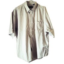 Puritan Men&#39;s Light Sage Green Short Sleeve Button Down Shirt - £7.62 GBP
