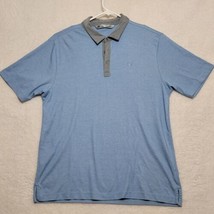 Travis Matthew Men&#39;s Polo Shirt Size L Large Short Sleeve Blue Casual - £18.06 GBP