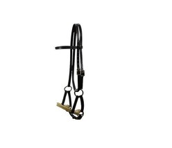 Horse Bridle Headstall Leather Side Pull New Western Double Rope Nose FS001 - £41.89 GBP