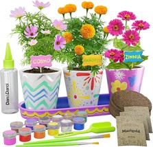 Paint Plant Stoneware Flower Gardening Kit Easter Gifts for Girls Boys Ages 6 12 - £58.76 GBP