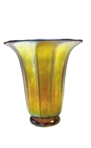 Very Rare STEUBEN AURENE Iridescent Gold Art Glass Bud Vase  c. 1920  an... - £233.45 GBP