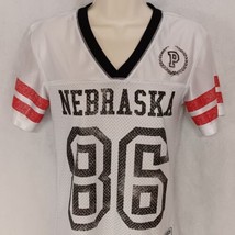 PINK by Victoria&#39;s Secret Nebraska Cornhuskers Football Jersey XS White - £17.48 GBP
