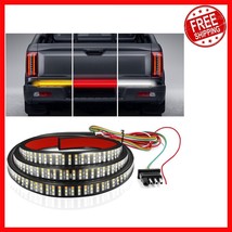 All-Weather 60&quot; Truck LED Tailgate Light Bar - Red/Amber/White with Adhe... - $69.83