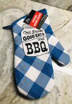 Home Collection Oven Mitt-Cold Drinks/Good Eats/BBQ-7x13inches - $12.75