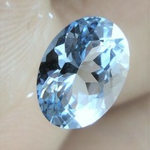 AQUAMARINE GEM OVAL CUT 1/2 CT LIGHT BLUE BRAZIL GENUINE GEMSTONE NATURA... - €5,15 EUR