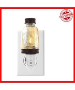 Charming Bronze Mason Jar Night Light | Energy-Efficient Sensor for Cozy... - $36.74 CAD
