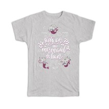 Mermaid Salty Air &amp; Mermaid Hair : Gift T-Shirt Trend For Girls Teens - £19.65 GBP