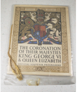 1937 King George VI &amp; Queen Elizabeth Coronation Souvenir Program - $257.45 CAD