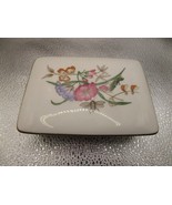 Wedgwood Charnwood ceramic floral trinket box 5&quot; [55] - £19.47 GBP