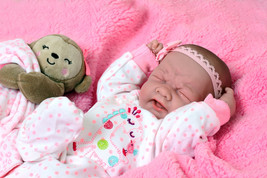 Crying American Reborn Baby Girl Doll Vinyl Silicone Baby Preemie Life Like-
... - £111.30 GBP