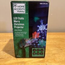Home Accents Holiday LED Static Merry Christmas Illusion Projector Image... - $34.64