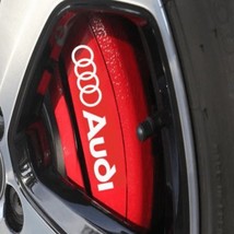 6x- Audi Style  Brake Caliper Decal Auto Stickers - 2 SIZES - WHITE - $10.40