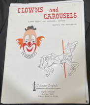 Vintage Tidewater Originals Clowns And Carousels Needlework Book 1979 - £3.72 GBP