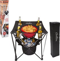 All-In-One Tailgating Table - Folding Collapsible Camping Table With Insulated - £51.83 GBP