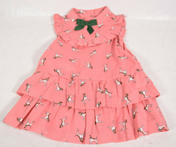 Janie &amp; Jack 12-18 Months Cute Dog Dress Bloomer Panties Pink NWT - £35.04 GBP