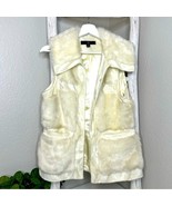 RLZ by Rachel Zoe Luxe Ivory Faux Fur Vest * XS - $24.19