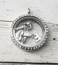 My Journey Locket Silver Tone Pendant - No Chain Included - £7.98 GBP