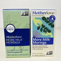 2 MotherLove MORE MILK MORINGA 60 Capsules Each Box 120 Total Exp 8/2026... - $19.80