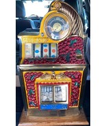 Watling 5c Cherry Front Twin Jackpot Rol-A-Top Slot Machine Circa 1940&#39;s - £9,892.03 GBP