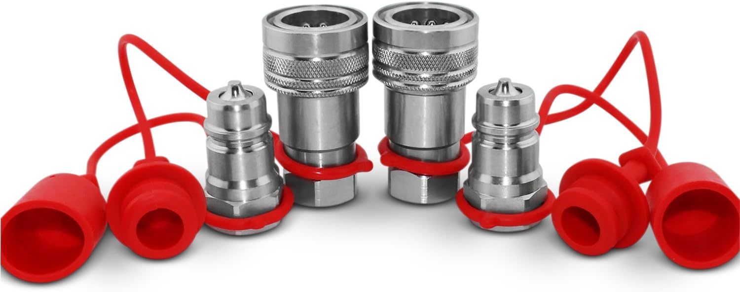 Summit Hydraulics 1/2&quot; Ag Iso 5675 Hydraulic Quick Connect Tractor, 2 Sets - $54.92