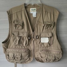 Ausable Fly Fishing Vest RN15101 Khaki Multi Pocket Adult Size XL - $11.50