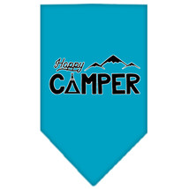 Happy Camper Screen Print Bandana Turquoise Small - £9.11 GBP