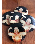 Lot of 5 Vintage 1985 Hulk Hogan Pins Original WWF Wrestling WWE - $47.37 CAD