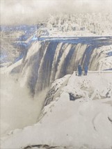 Antique 1916 RPPC American Niagara Falls #120 w/ 2 People in Background ... - $9.49