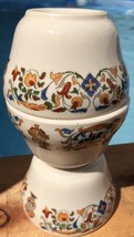 3 VINTAGE BERRY SAUCE BOWLS RESTAURANT WARE CHINA FLORAL SCROLLED CREST?  - £57.83 GBP