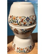 3 VINTAGE BERRY SAUCE BOWLS RESTAURANT WARE CHINA FLORAL SCROLLED CREST?  - $99.18 CAD