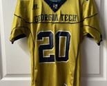 Russell Georgia Tech Gold Blue Football Jersey Youth Size L Number 20 - $19.68