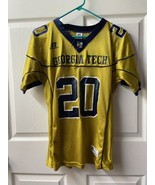 Russell Georgia Tech Gold Blue Football Jersey Youth Size L Number 20 - £15.54 GBP