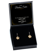 Ear Rings For Military Sister, Navy SEAL Sister Earring Gifts, Military  - £39.05 GBP