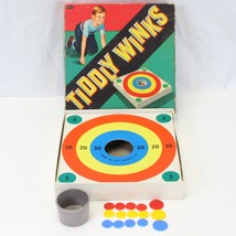 Whitman Bulls Eye Tiddly Winks Game No. 4402:29 Clean Complete In Box Vintage - $19.59