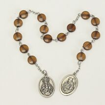 Catholic Rosary Fifteen Bead Chaplet of Padre Pio Sacred Heart of Jesus ... - $14.69