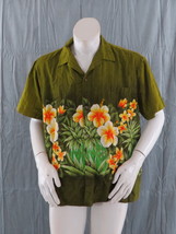 Vintage Hawaiian Shirt - Large Floral Wrap Graphic by Ui Maikai - Men&#39;s XL - $95.00