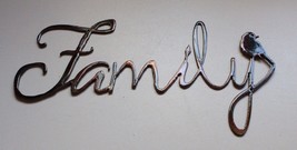 Decorative Family W/ Bird Metal Wall Art Copper/Bronze Plated 18 1/5&quot; x 10 1/2&quot; - £22.76 GBP