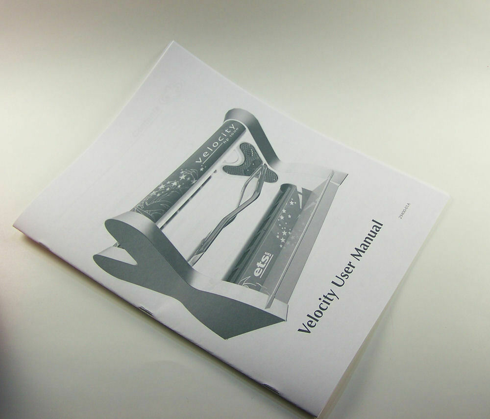ETS Velocity HP 1000 Tanning Bed User Manual Operation Manual - $9.50