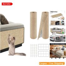 78.7" Khaki Cat Scratch Mat - Customizable Felt Furniture Protector for ... - $63.31