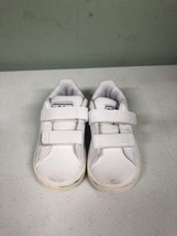 adidas Unisex Kids Advantage Tennis Sneakers FW2590 White/Black Size 5K - $43.97
