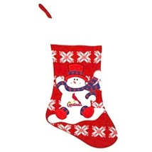 St louis Cardinals Christmas Stocking NHL Holiday Snowman Team Colors Ve... - $12.79
