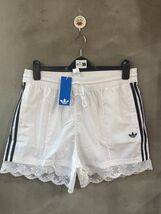adidas Originals 3S Lace Trim Shorts Women Casual Pant AsiaFit [US:L] IL... - $82.71