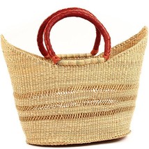 Fair Trade Ghana Bolga African Dye Free Petal Shopper 14-16&quot; Across, 67484 - $36.40