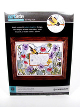 Zweigart Artiste Stamped Cross Stitch Kit Best Things in Life Pansy Floral - £13.02 GBP