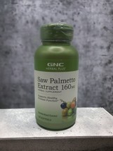 GNC Herbal Plus Saw Palmetto Extract 160mg 100 Softgels Best By 08/24 - £20.26 GBP